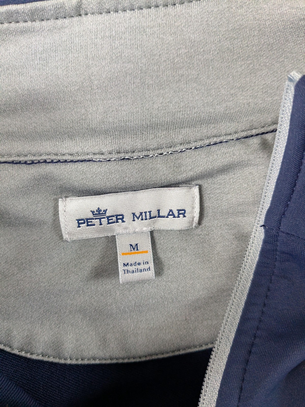 Peter Millar Pullover Men Medium Navy Perth Quart… - image 11