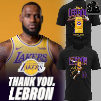 Le.Bron James LA La.kers Thank You Scoring King Tribute Basketball T-Shirt