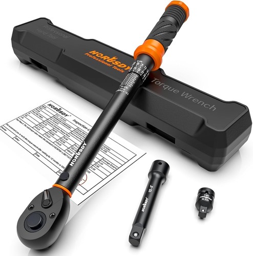 Versatile 1/2-Inch Drive Torque Wrench, ±3% Precision, for Cars and Motorcycles - Picture 3 of 11