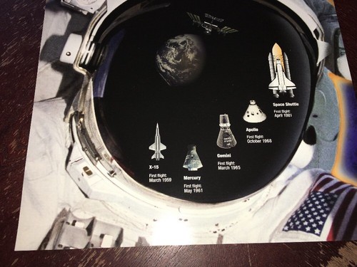 Póster del cuadragésimo aniversario de la NASA Space Flight Awareness 22""x16"" 1998 - Imagen 3 de 8