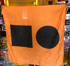 BOATING DISTRESS 3'X3' WATERPROOF MARINE FLAG 3X3 4 Grommets USA UV Resistant