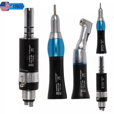 NSK Style Dental Slow Low Speed Handpiece 4 H Air Motor Straight Contra Angle ns