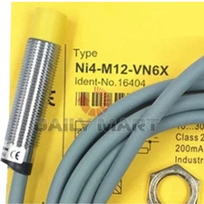 New Turck NI4-M12-VN6X Inductive 12mm Barrel Sensor NI4M12VN6X Nonembeddable 1PC