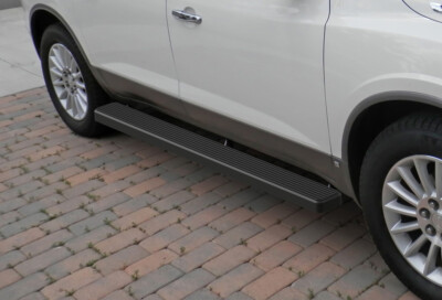 APS Running Boards 5in Matte Black Fit 07-17 Chevy Traverse Buick Enclave