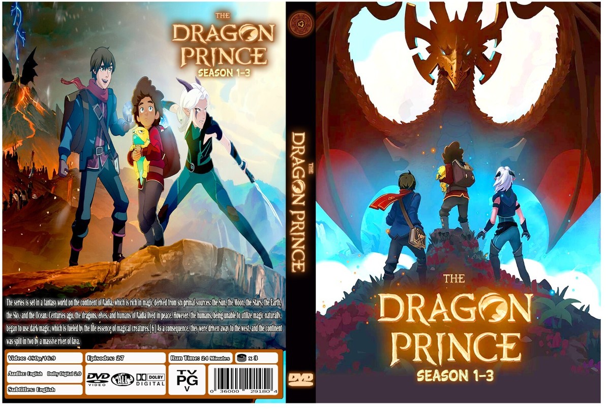 The Dragon Prince Animated Series Season 1-3 Episodes 1-27 English