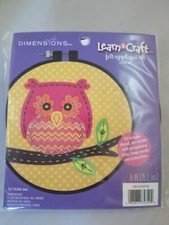 Dimensions Learn a Craft "Owl" Felt Kit with 6" Hoop