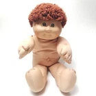 Cabbage Patch Doll Boy Brown Hair 1978 1982 one dimple dated 85'