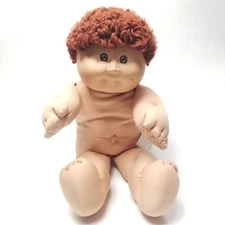 Cabbage Patch Doll Boy Brown Hair 1978 1982 one dimple dated 85' 