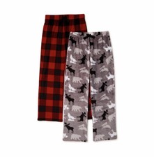 New-Wonder Nation -Boys Pajama Sleep Pants 2-Pack Size XS 4/5 Soft Fleece Cozy