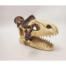 Dinosaur Skull Pet Reptile Decoration Hide - Dino Terrarium Ornament Shelter NEW
