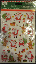 2- Christmas Holiday Santa Christmas Stickers-33 Stickers-BRAND NEW-SHIPN24H