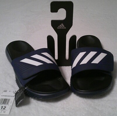 Adidas Alpha Bounce Slide Sandals Dark Blue Mens Size 12 Sport