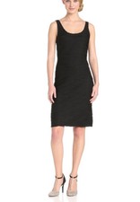 NEW Bodycon NY Collection Slimming Black Tank Dress Sleeveless Body Con Womens M