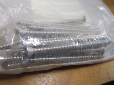 #12-11 x 3'' Phillips Oval Head 18-8 Type A Point SS  Sheet Metal Screw QTY 25