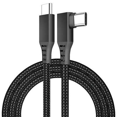 VR Link Kabel USB-C zu USB-C - 90 Grad Typ-C Nylon Geflochtenes Kabel - 3m