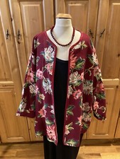 Amazing Art To Wear Vintage Bark Cloth Kimono Rare Wow Plus