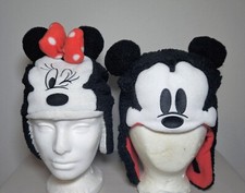 Set of 2 Gap Disney Mickey Minnie Mouse Toddler Beanie/hats Size 50cm - 48cm