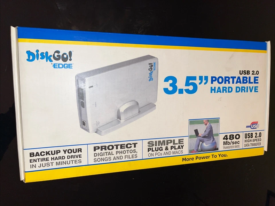 Diskgo By Edge 3.5 USB 2.0 Portable Hard Drive Never Used. - Image 4 of 4