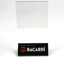 Bacardi Rum USA Tischaufsteller Menü Halter Fotorahmen Fledermaus Logo