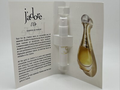 new DIOR J'adore L'Or Essence de Parfum Sample Spray 1mL/.03oz Carded