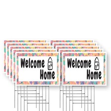 Welcome Home Yard Sign Family Messaging, Bold Display, Durable Design