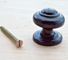 30mm BLACK ANTIQUE CAST IRON KITCHEN CUPBOARD CABINET DOOR KNOBS PULL HANDLES