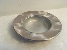 MCM MODERN SILVER Silverplated Small Hand Finished Rimmed Dish Orig Tag
