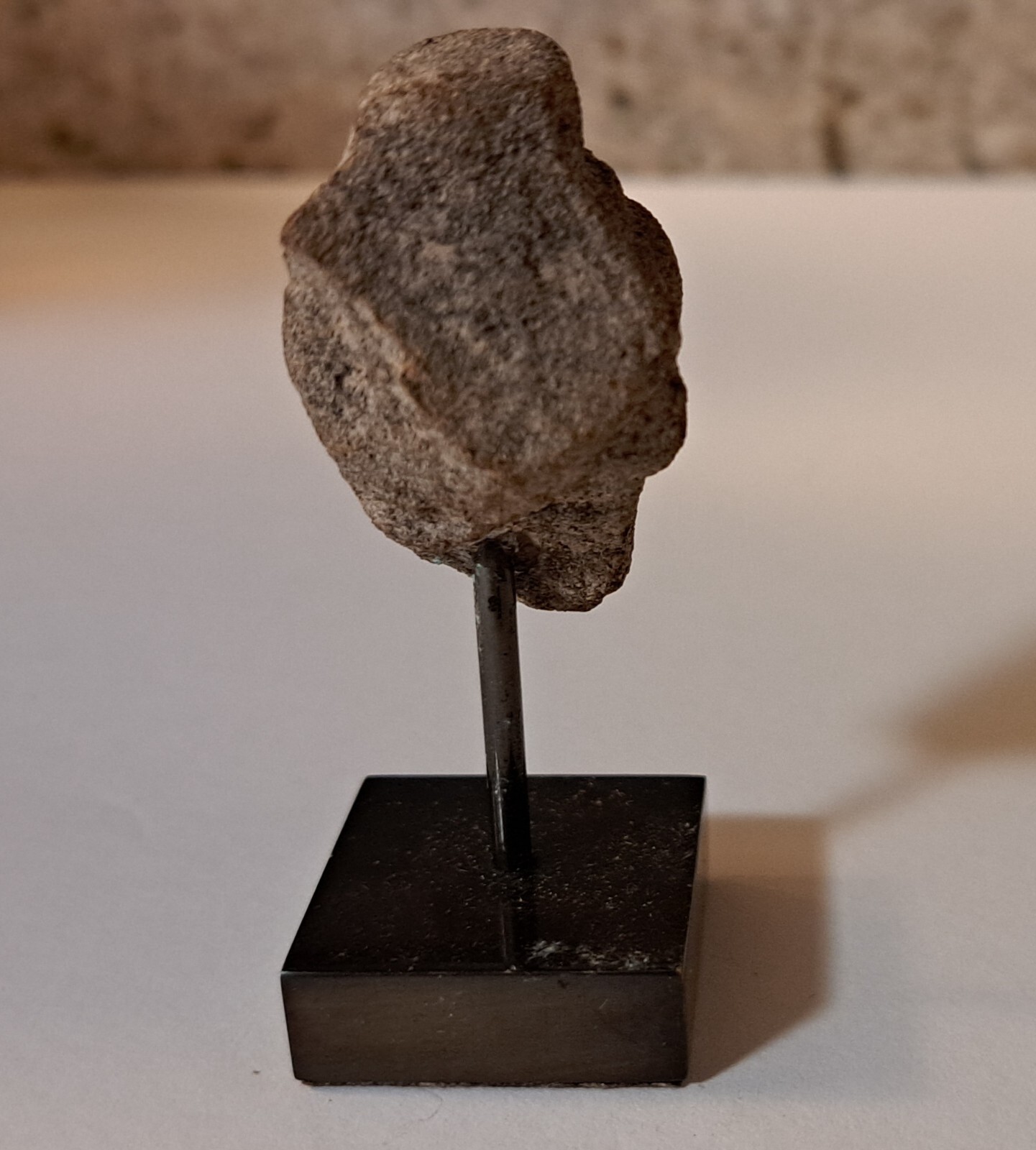 11th/12th C. Angkor Wat Cambodian Stone Sculpture Deity Head