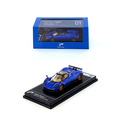 H01-01 Pagani Zonda F. Ad. Diecast 1:64 PosterCars Hypercar League collection