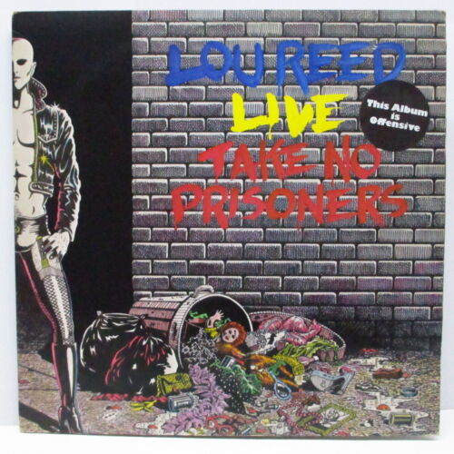 Chaqueta extendida LOU REED Live Take No Prisoners (Original del Reino Unido 2xLP con Sti negro - Imagen 1 de 3