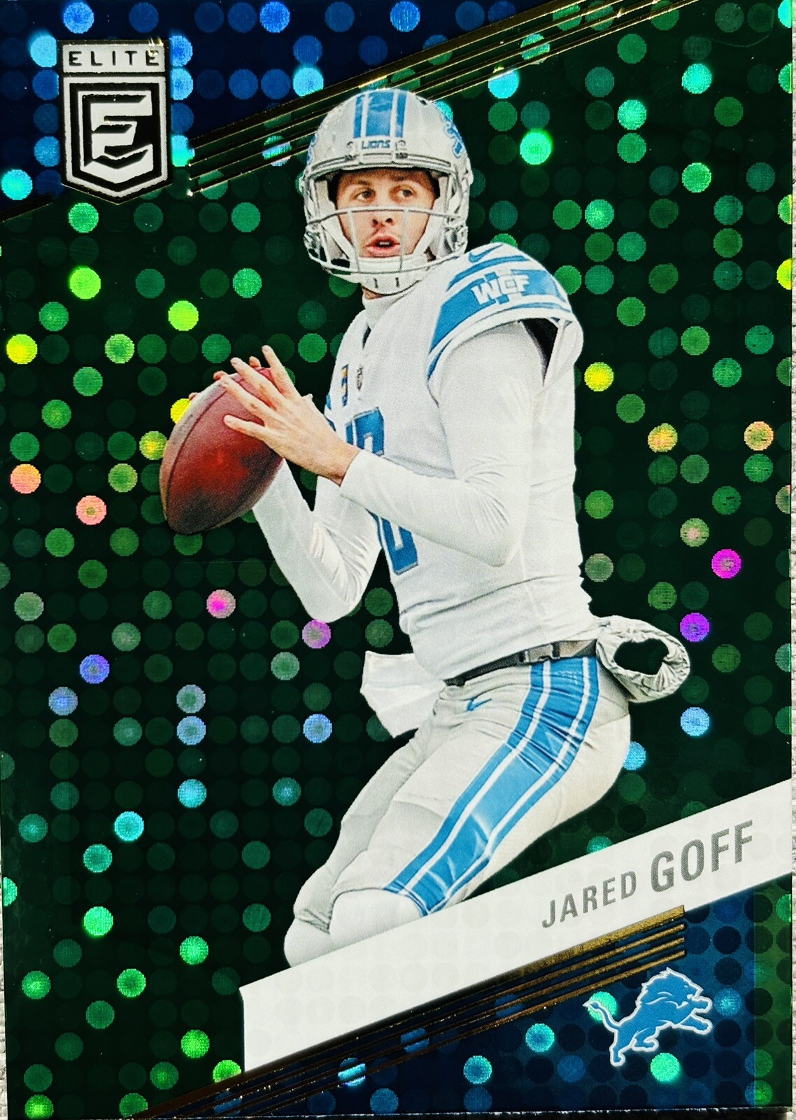 Jared Goff- 2023 Donruss Elite Green Disco #48- Detroit Lions MINT!!!!!
