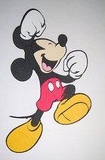 Mickey Mouse Jumping Die Cut Paper Piecing Scrapbook Embellishment