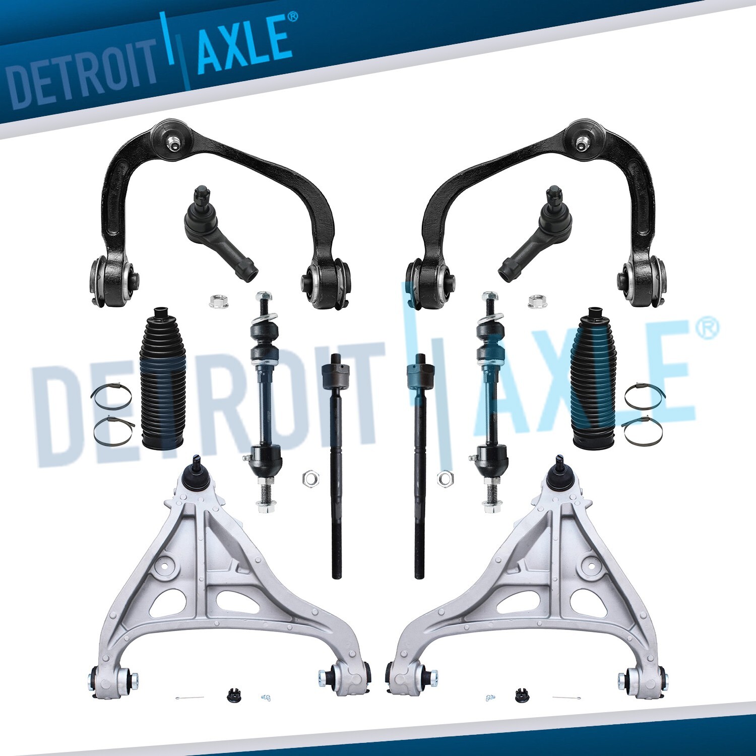 4WD Front Upper Lower Control Arms Sway Bars for F-150 Mark LT Control ...