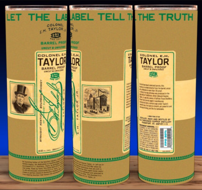Colonel EH Taylor Barrel Proof 2023 Bourbon Whiskey Cup Mug Tumbler 20oz