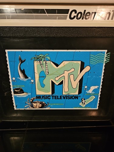 Vintage Coleman 18 90’s MTV Graphic Cooler Black Retro Summer Music Television - Picture 2 of 7