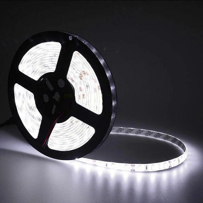 16FT Super Bright Cool White 6000K 5630 SMD 300 LED Strip Lights Flexible DC 12V - Image 3 of 4