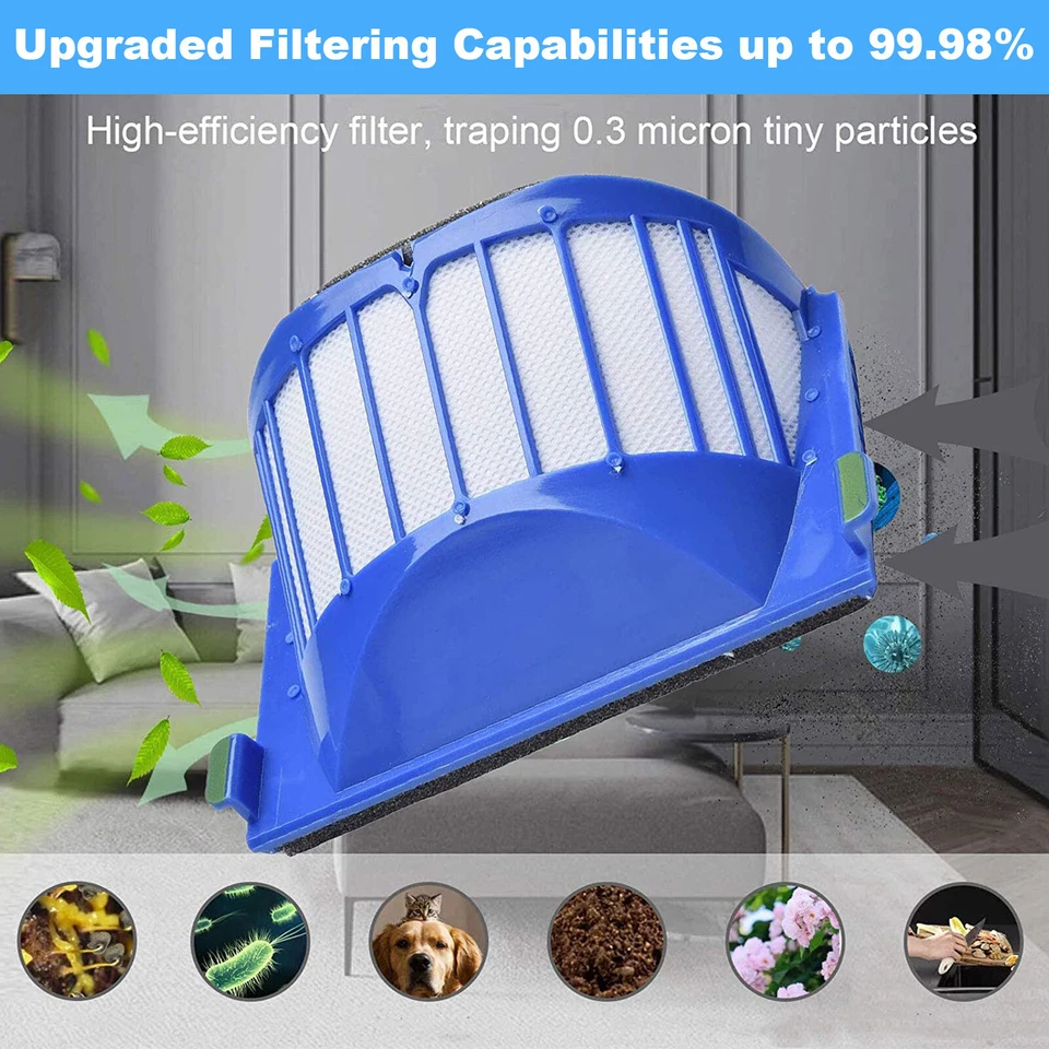 Kit de piezas de repuesto para aspiradora iRobot Roomba serie 600 cepillo limpiador Foto 4 de 4