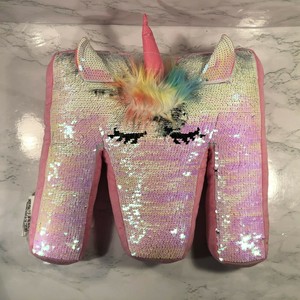 flip sequin unicorn pillow