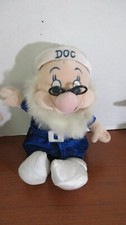 DISNEY Store Snow White DOC 10" Plush DOLL in BLUE OUTFIT Bean Bag Bottom