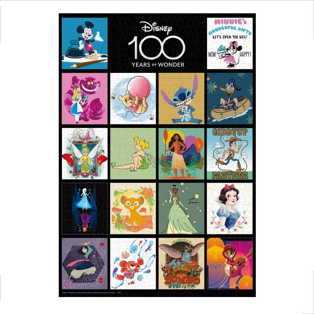 1000 Piece Jigsaw Puzzle Disney 100: Artists Series (51 x