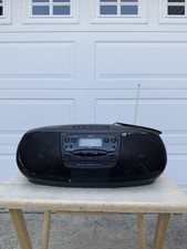 JVC RC-QS11 Boombox Compact CD AM/FM Radio Cassette Player  Remote Works Great