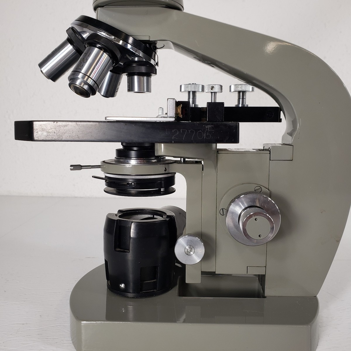 Tested Vintage Olympus Tokyo Monocular Microscope With Illuminator