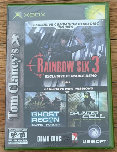 Rainbow Six 3 Exclusive Companion Demo Disc Microsoft Xbox Tom Clancy Sealed New