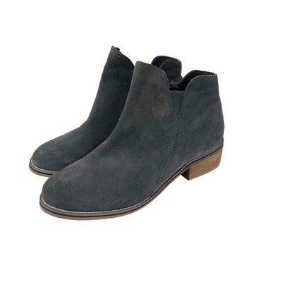NEW Blondo Lanka Suede Ankle Boots Women's Size 8.5 Gray Waterproof Booties