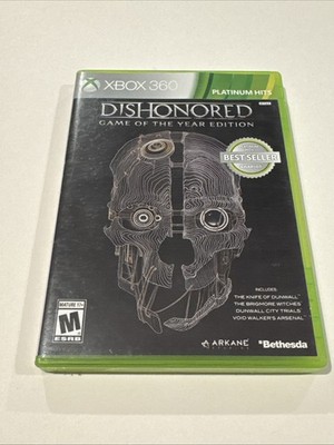 Dishonored Game of the Year Edition Xbox 360 Complete In Box With Poster Arkane