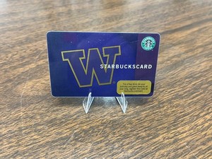 Starbucks Card 2009 UW University of Washington Huskies Old Logo #6058 VHTF NEW