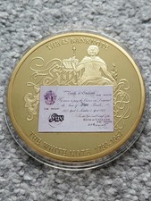 Large 70mm GOLD-PLATED Proof Medallions / Coins - CHOOSE YOUR MEDALLION