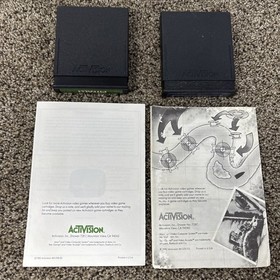 Pitfall! And River Raid Game Lot (Atari 2600, 1982) With Manuals TESTED WORKING!