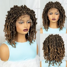 16" Handmade Box Braided Wigs Full Lace StyleLightweight Butterfly Faux Braids
