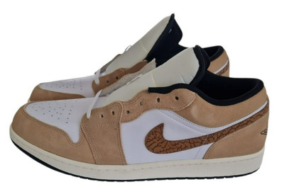 Nike Air Jordan 1 Low SE ''Brown Elephant'' Herren Sneaker Freizeitschuh Gr. 49,5